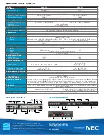 Preview for 2 page of NEC MultiSync V652-TM Specification