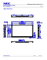 Предварительный просмотр 3 страницы NEC MultiSync V652 Installation Manual