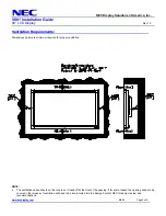 Предварительный просмотр 2 страницы NEC MultiSync V801 Installation Manual