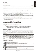Предварительный просмотр 3 страницы NEC MultiSync WD551 Setup Manual