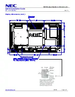 Предварительный просмотр 4 страницы NEC MultiSync X401S Installation Manual