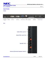 Preview for 8 page of NEC MultiSync X401S Installation Manual