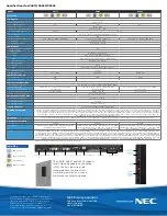 Preview for 2 page of NEC MultiSync X401S Specifications