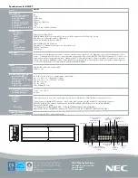 Preview for 2 page of NEC MultiSync X431BT Specifications