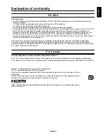 Preview for 3 page of NEC MultiSync X431BT User Manual