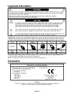 Preview for 4 page of NEC MultiSync X431BT User Manual