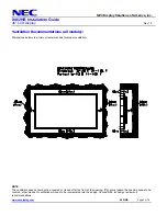Предварительный просмотр 2 страницы NEC MultiSync X462HB Installation Manual