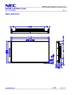 Предварительный просмотр 3 страницы NEC MultiSync X462HB Installation Manual