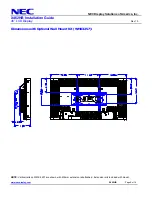 Предварительный просмотр 8 страницы NEC MultiSync X462HB Installation Manual