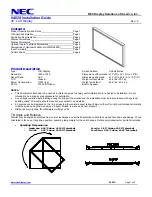 NEC MultiSync X462S Installation Manual preview