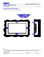 Preview for 2 page of NEC MultiSync X462UN Installation Manual