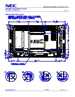 Предварительный просмотр 4 страницы NEC MultiSync X464UN Installation Manual