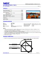 Preview for 1 page of NEC MultiSync X551UHD IGB Installation Manual