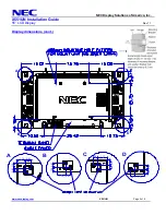 Предварительный просмотр 4 страницы NEC MultiSync X551UN Installation Manual