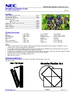 NEC MultiSync X554UNS Installation Manual preview