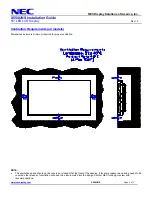 Preview for 2 page of NEC MultiSync X554UNS Installation Manual