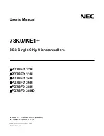 NEC MuPD78F0132H User Manual preview