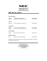 Preview for 20 page of NEC N-730E User Manual