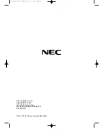 Предварительный просмотр 32 страницы NEC N230S Operating Instructions Manual