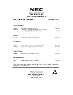 Предварительный просмотр 11 страницы NEC N282GSS Owner'S Manual