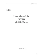 Preview for 1 page of NEC N3306 User Manual