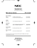 Preview for 20 page of NEC N364E Operating Instructions Manual