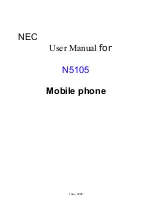 Preview for 1 page of NEC N5105 User Manual