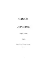 Предварительный просмотр 1 страницы NEC N630 User Manual