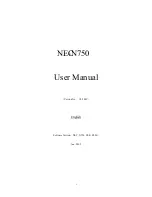 NEC N750 User Manual preview