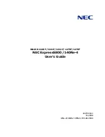 NEC N8100-1220F User Manual preview