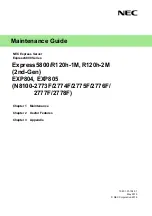 NEC N8100-2773F Maintenance Manual preview