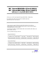 Preview for 1 page of NEC N8100-958F User Manual