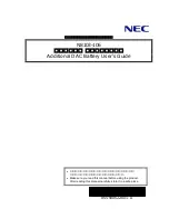 Preview for 1 page of NEC N8103-106 User Manual