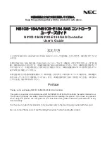 Preview for 1 page of NEC N8103-184 User Manual