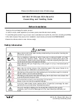 Preview for 6 page of NEC N8106-019 VMware ESXi Assembling And Handling Manual