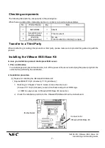 Preview for 7 page of NEC N8106-019 VMware ESXi Assembling And Handling Manual