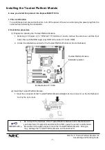 Preview for 7 page of NEC N8115-15 Assembling And Handling Manual