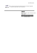 Предварительный просмотр 8 страницы NEC N8116-29 User Manual