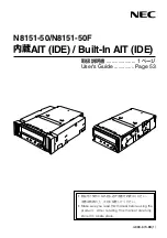 NEC N8151-50 User Manual preview