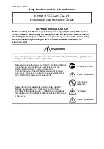 Preview for 3 page of NEC N8181-105 Installation And Handling Manual