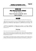 NEC N8190-158 User Manual preview