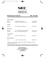 Preview for 21 page of NEC N922E Operating Instruction