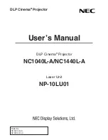 Предварительный просмотр 1 страницы NEC NC1040L-A User Manual