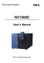 NEC NC1500C User Manual preview