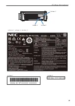 Предварительный просмотр 27 страницы NEC NC1700L Installation Manual