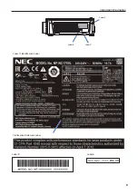 Предварительный просмотр 9 страницы NEC NC1700L User Manual