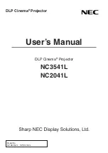 Preview for 1 page of NEC NC2041L User Manual