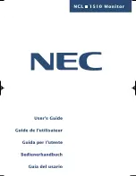 NEC NCL-1510 User Manual preview