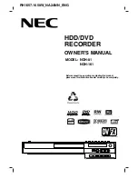 NEC NDH-81 NDH-161 Owner'S Manual preview