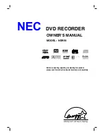 NEC NDR50 Owner'S Manual preview